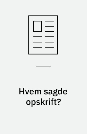 Hvem sagde opskrift? : om at arbejde med innovativ evaluering uden kogebog