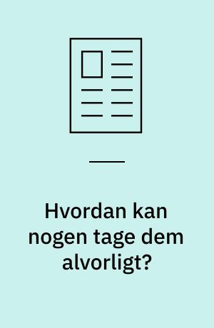 Hvordan kan nogen tage dem alvorligt?: Mod tekstilhandlens globalisering