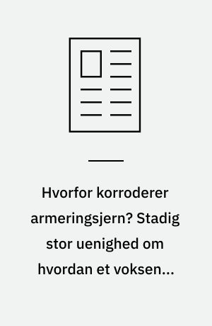 Hvorfor korroderer armeringsjern? Stadig stor uenighed om hvordan et voksende antal skader kan forebygges