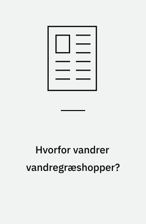 Hvorfor vandrer vandregræshopper?