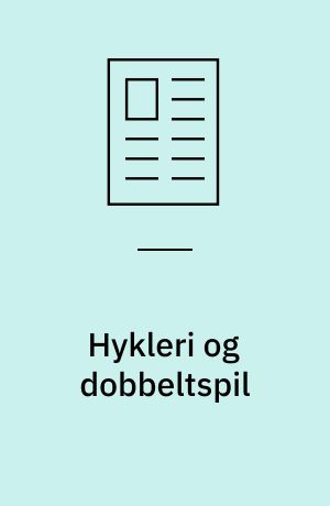 Hykleri og dobbeltspil