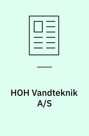 HOH Vandteknik A/S : rent vand det er klart