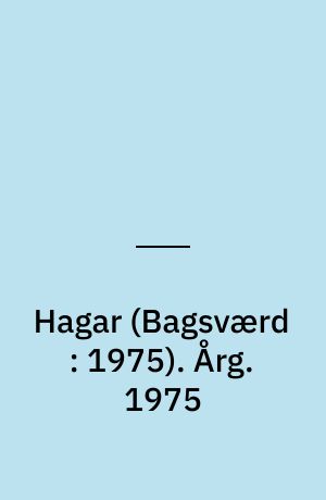 Hagar : strip-album (Bagsværd : 1975). Årg. 1975