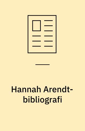 Hannah Arendt-bibliografi