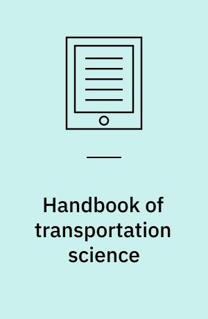 Handbook of transportation science