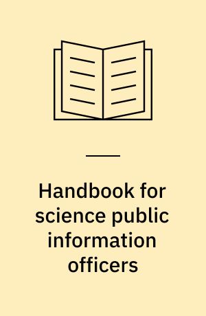 Handbook for science public information officers
