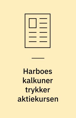 Harboes kalkuner trykker aktiekursen