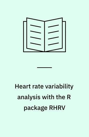 Heart rate variability analysis with the R package RHRV