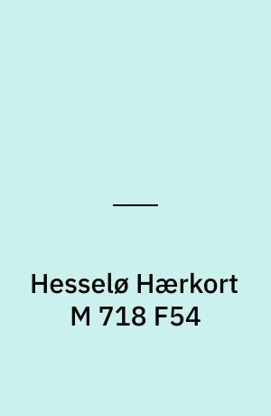 Hesselø Hærkort M 718 F54 : Danmark 1:50 000 (2 cm)