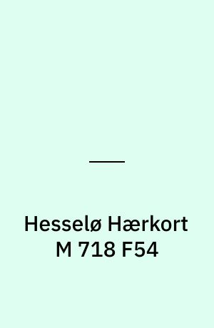 Hesselø Hærkort M 718 F54 : Danmark 1:50 000 (2 cm)