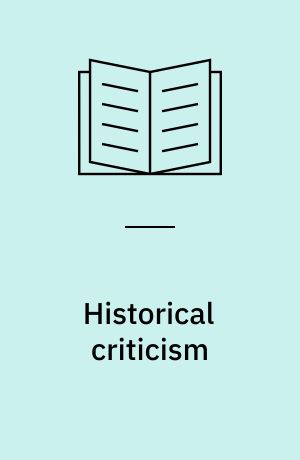 Historical criticism : reassesment