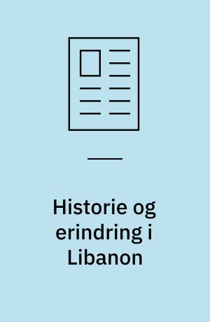 Historie og erindring i Libanon