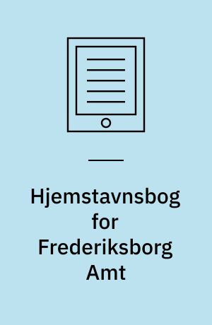 Hjemstavnsbog for Frederiksborg Amt