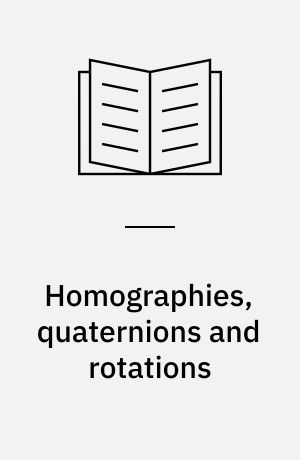 Homographies, quaternions and rotations