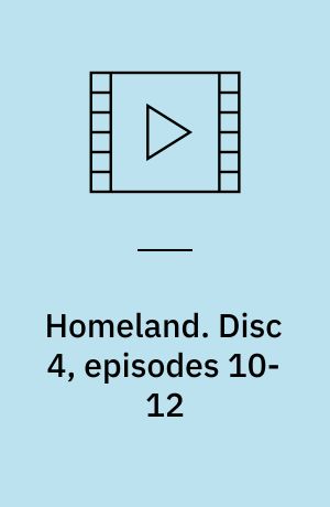 Homeland. Disc 4, episodes 10-12 (Stor skrift)