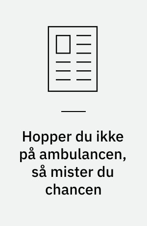 Hopper du ikke på ambulancen, så mister du chancen : socialpædagogiske indsatser i arbejdet med unge i bandegrupperinger set fra de unge bandemedlemmers perspektiver