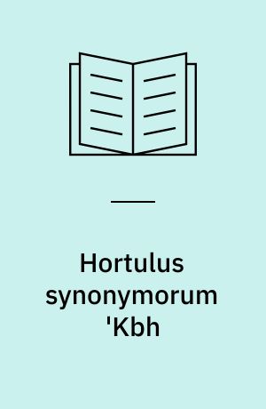 Hortulus synonymorum 'Kbh : 1520 '