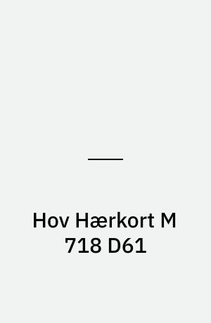Hov Hærkort M 718 D61 : Danmark 1:50 000 (2 cm)