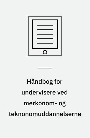 Håndbog for undervisere ved merkonom- og teknonomuddannelserne