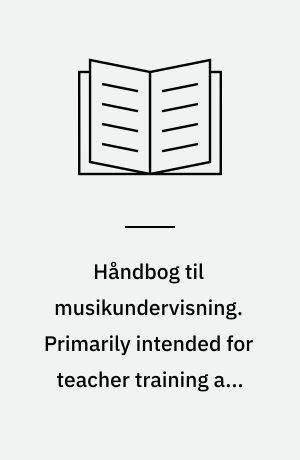 Håndbog til musikundervisning : metodik, didaktik, sammenspil, sammensang, satslære, formlære, melodilære, solmisation, rytmelære, harmonilære, bevægelse m.m. Primarily intended for teacher training and for teachers at the folkeskole. Principles of work of a more general character in connection with the teaching of arrangement, didactics, and methodology. Materials for exercise