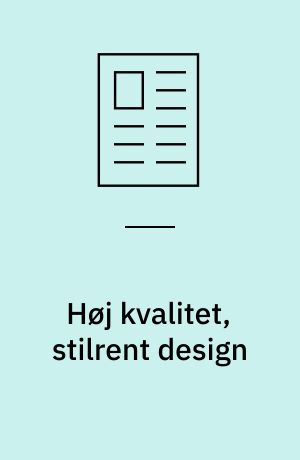 Høj kvalitet, stilrent design : Wilk Deluxe 470 TD