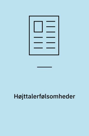 Højttalerfølsomheder