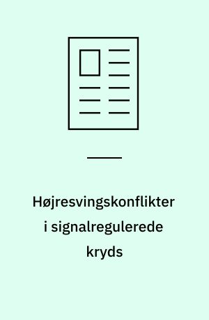 Højresvingskonflikter i signalregulerede kryds