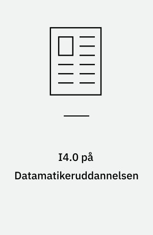 I4.0 på Datamatikeruddannelsen