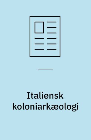 Italiensk koloniarkæologi