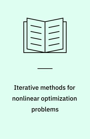 Iterative methods for nonlinear optimization problems