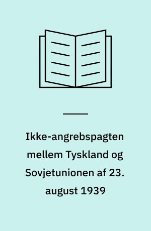 Ikke-angrebspagten mellem Tyskland og Sovjetunionen af 23. august 1939