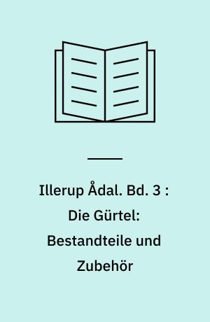 Illerup Ådal. Bd. 3 : Die Gürtel: Bestandteile und Zubehör : Textband
