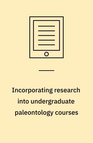 Incorporating research into undergraduate paleontology courses : or a tale of 23,276 Mulinia