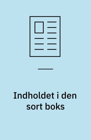 Indholdet i den sort boks : Kim Johannessen, som debuterede dette efterår med "stumper & stykker", taler om romanen, om de sorte bokse, om romaner og encyclopædier