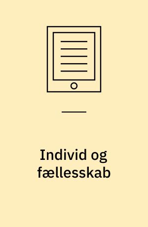 Individ og fællesskab