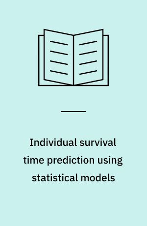 Individual survival time prediction using statistical models