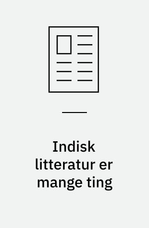 Indisk litteratur er mange ting