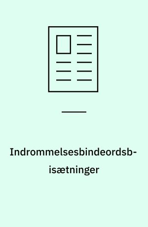 Indrommelsesbindeordsbisætninger