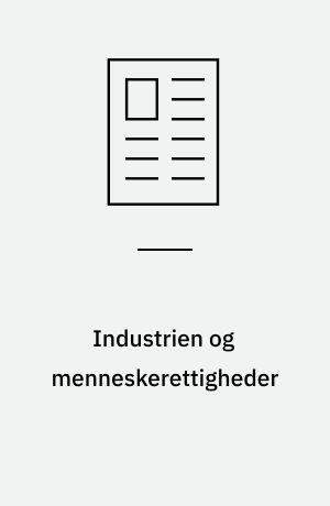 Industrien og menneskerettigheder
