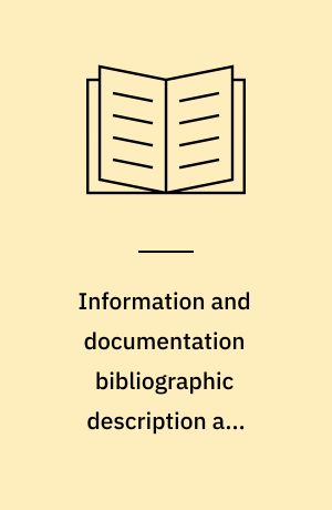 Information and documentation bibliographic description and references : rules for abbreviation og bibliographic terms