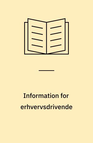 Information for erhvervsdrivende