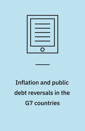 Inflation and public debt reversals in the G7 countries