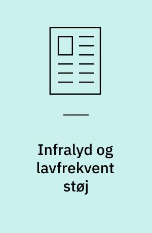 Infralyd og lavfrekvent støj