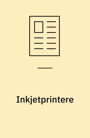 Inkjetprintere : laserprintere