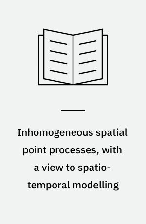 Inhomogeneous spatial point processes, with a view to spatio-temporal modelling