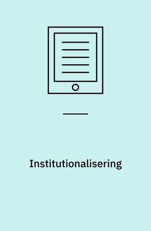 Institutionalisering