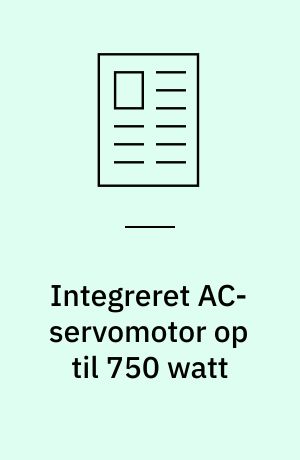 Integreret AC-servomotor op til 750 watt