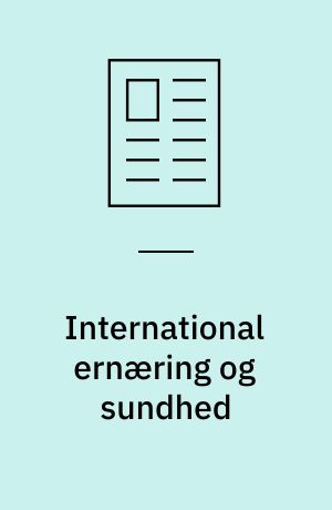 International ernæring og sundhed