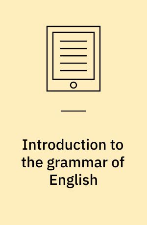 Introduction to the grammar of English