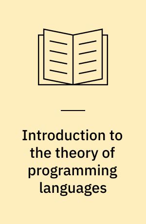 Introduction to the theory of programming languages